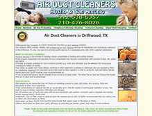 Tablet Screenshot of driftwood.air-duct-cleaners.net