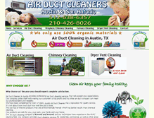 Tablet Screenshot of air-duct-cleaners.net
