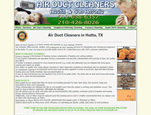 Tablet Screenshot of hutto.air-duct-cleaners.net
